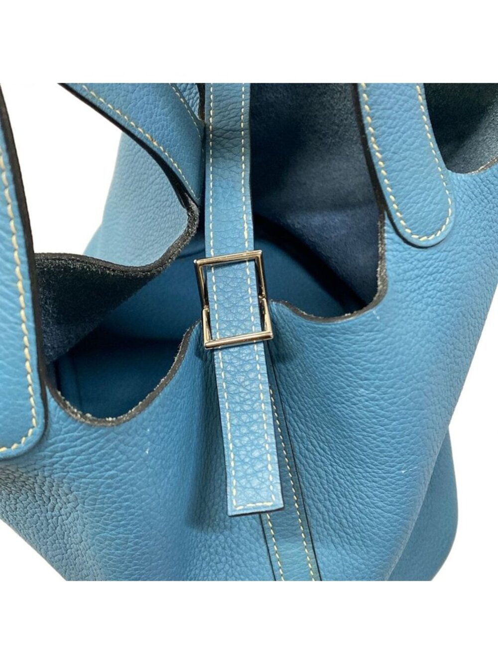 Hermes Handbag Picotin PM Blue Jean Silver - Picture 12 of 15